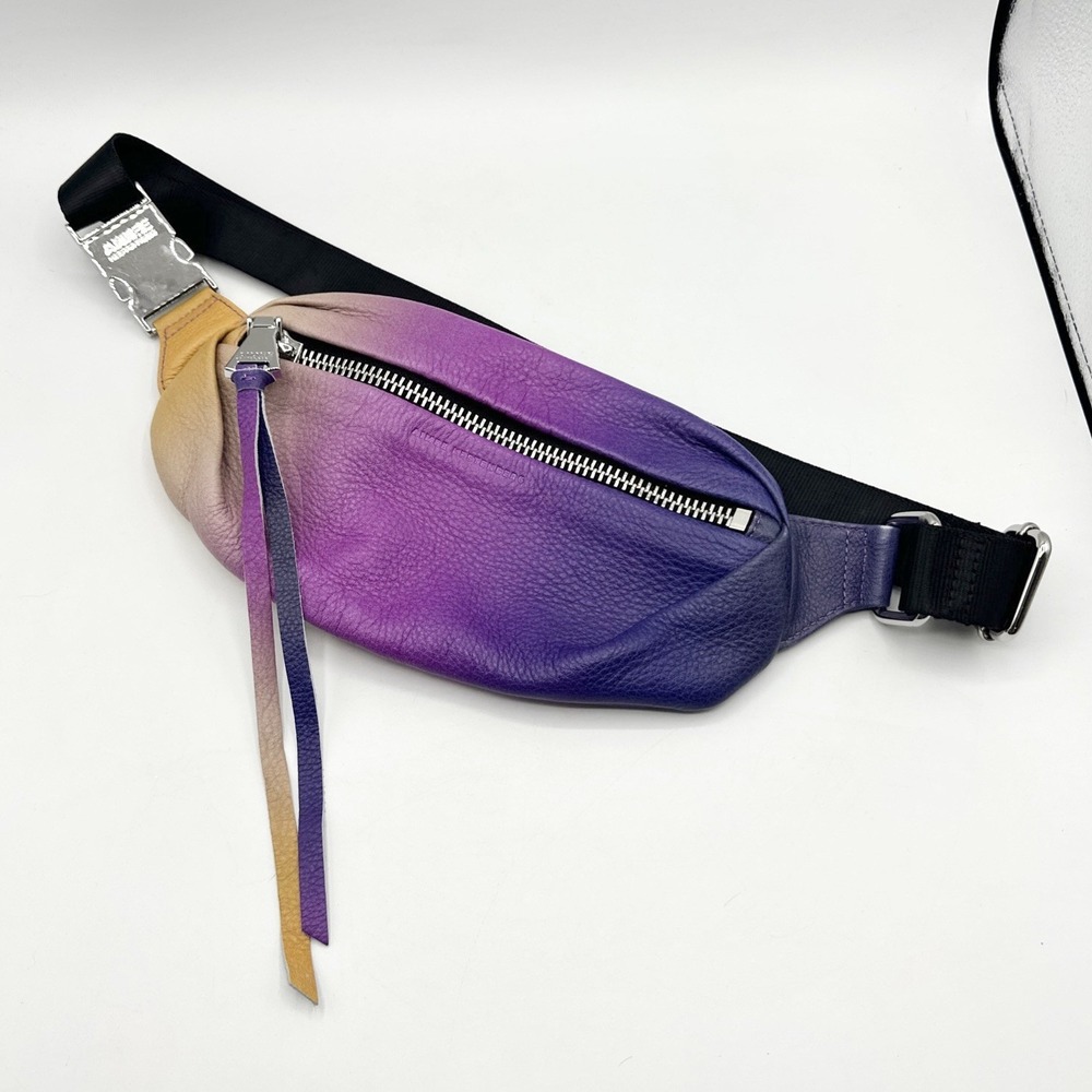 Aimee Kestenberg Leather Convertible Milan Belt Bag Island Ombre Purple